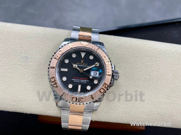 Rolex Yacht-Master 126621 EverRose Gold Black Dial 40MM Mens Replica Watch