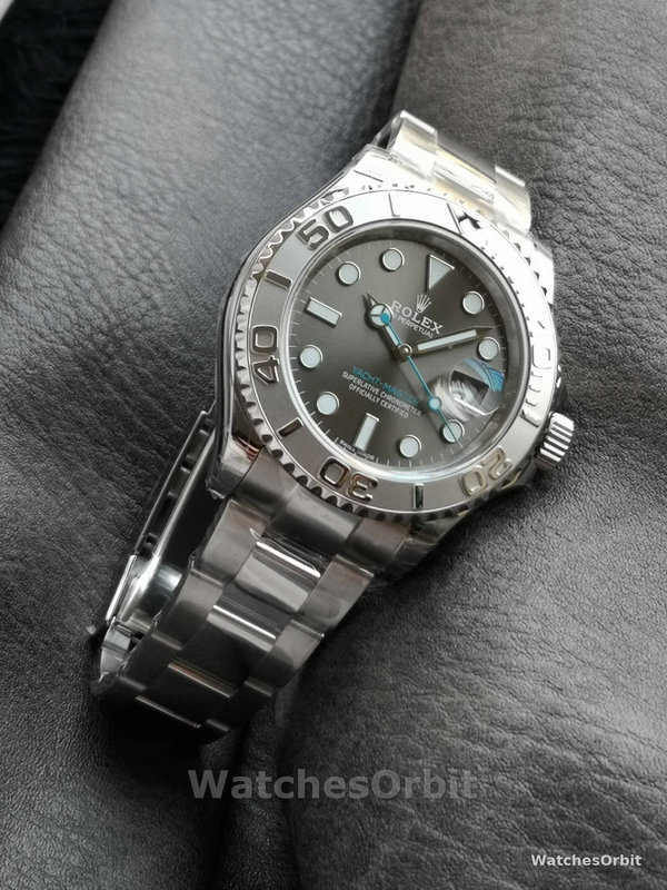 Rolex Yacht-Master 126622 Platinum Bezel Dark Rhodium Grey Dial 40MM Mens Replica Watch