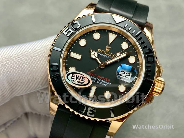 Rolex Yacht-Master 126655 40mm Automatic Black Dial 18kt Everose Gold Watch