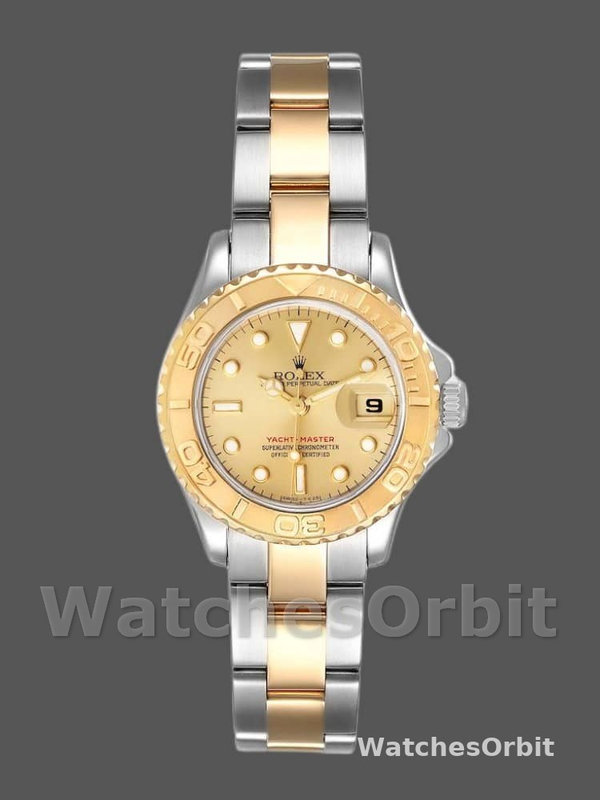 Rolex Yacht-Master 169623 Steel Yellow Gold Champagne Dial 29MM Lady Replica Watch