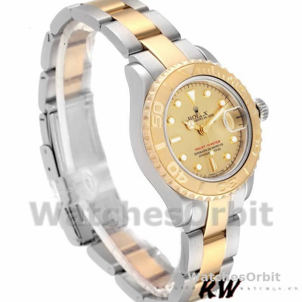 Rolex Yacht-Master 169623 Steel Yellow Gold Champagne Dial 29MM Lady Replica Watch