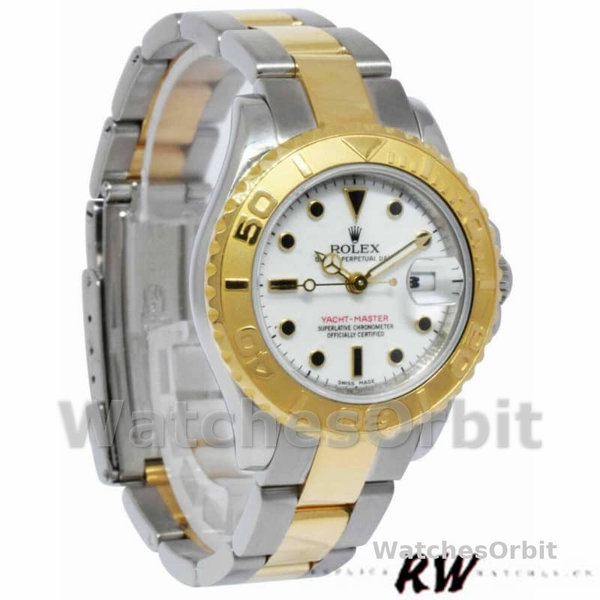 Rolex Yacht-Master 169623 Steel Yellow Gold White Dial 29MM Lady Replica Watch
