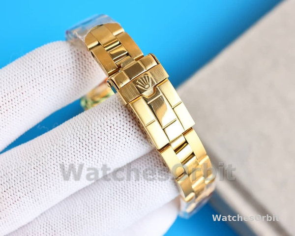 Rolex Yacht-Master 169628 Yellow Gold Champagne Dial 29mm Lady Replica Watch