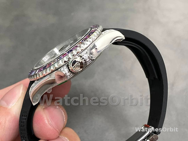 Rolex Yacht Master 40 Gem Set 126679SABR 0002 Black Dial Watch