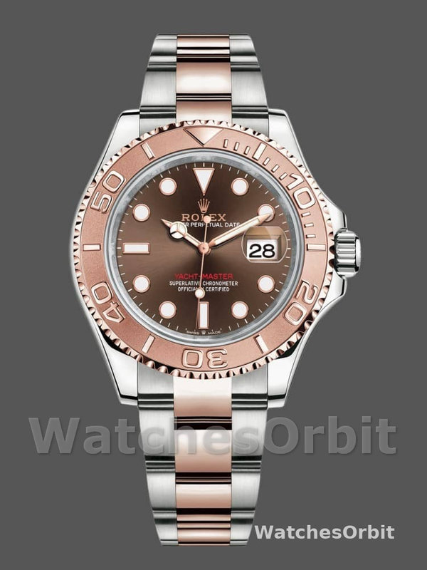 Rolex Yacht Master II 116621 Chocolate Dial Rose Gold 40mm Mens Replica Watch
