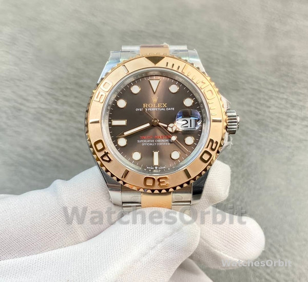 Rolex Yacht Master II 116621 Chocolate Dial Rose Gold 40mm Mens Replica Watch