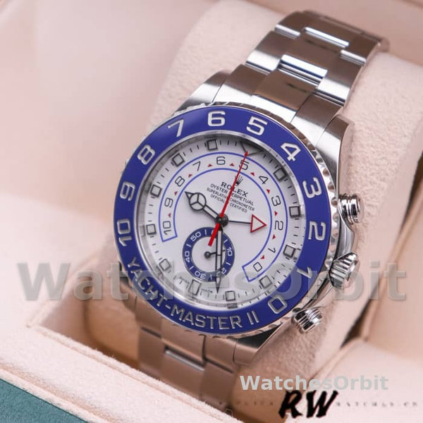 Rolex Yacht-Master II 116680 White Square Dial 44mm Mens Replica Watch