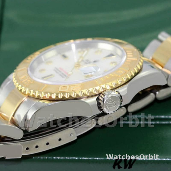Rolex Yachtmaster 16623 Steel Yellow Gold Mother of Pearl White Dial 40MM Mens Replica Watch