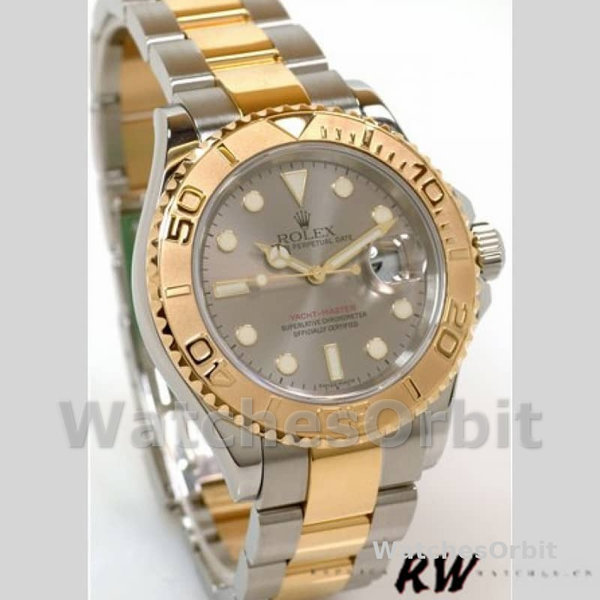 Rolex Yachtmaster 16623 Steel Yellow Gold Rhodium Grey Dial 40MM Mens Replica Watch