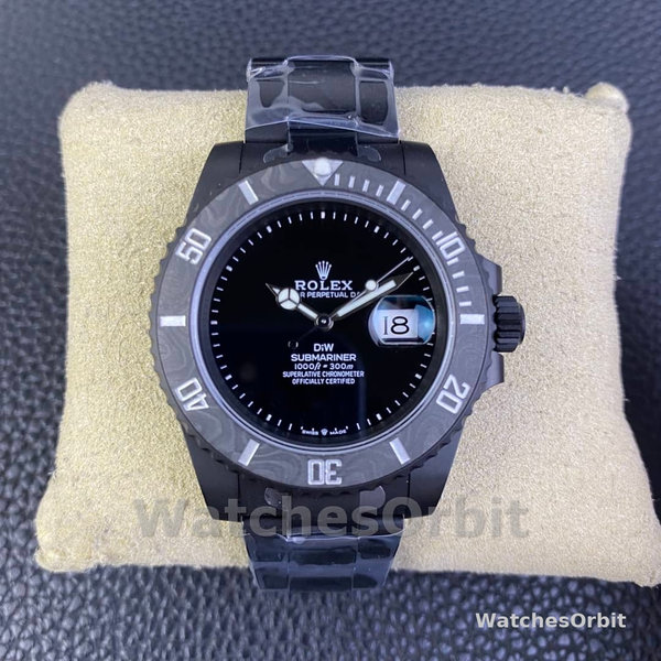 Rolex Submariner DIW Edition Parakeet Carbon Fiber Bezel 116610LB Black Dial