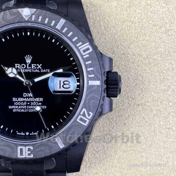 Rolex Submariner DIW Edition Parakeet Carbon Fiber Bezel 116610LB Black Dial