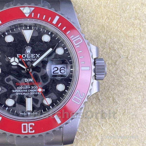 Rolex Submariner DIW Persimmon Orange Black Dial Ceramic Red Bezel 116610LN